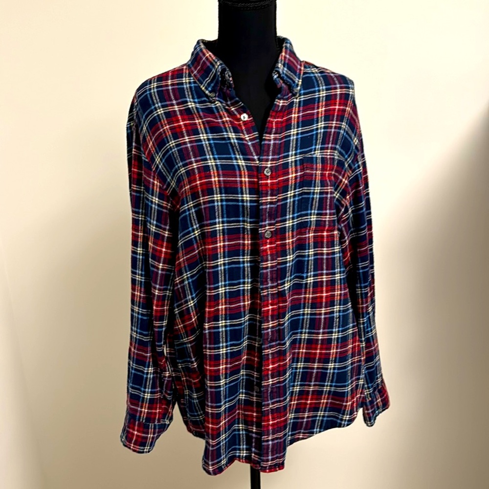 Vintage space jam size large flannel